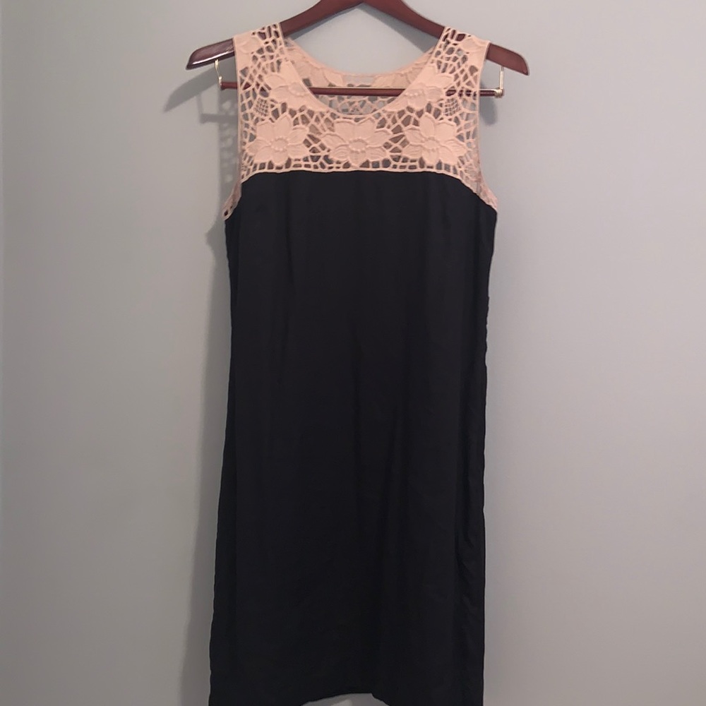 Loft Black Linen Dress